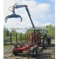 ATV Log Crane on Tractor trailer